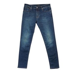 Uniqlo Skinny Tapered Low Ultra Stretch Jeans Sz 33 Blue